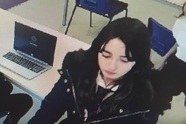 Surrey Police are appealing for the public’s help in finding 12-year-old Holly from Dorking, who is believed to have boarded a train for Horsham. Picture courtesy of Surrey Police
