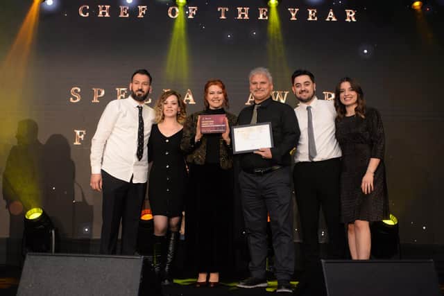 Fatma Gungor of Fatma's Kitchen in The Broadway won a recognition award in the Chef of the Year category at the 11th British Kebab Awards. Photo courtesy of 2023 British Kebab Awards