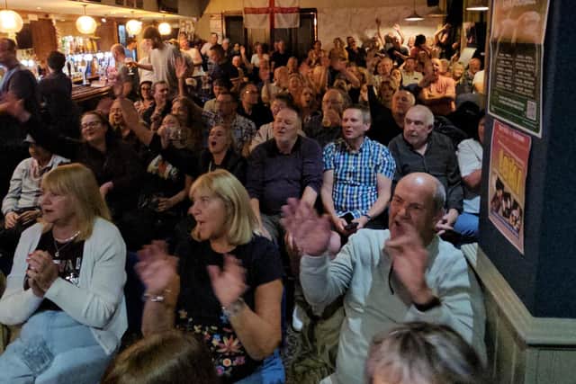 Crowds packed The Star pub in Horsham earlier this month to see top comedian Bobby Davro