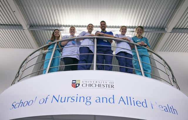 Chichester University's extended school of nursing opened last week