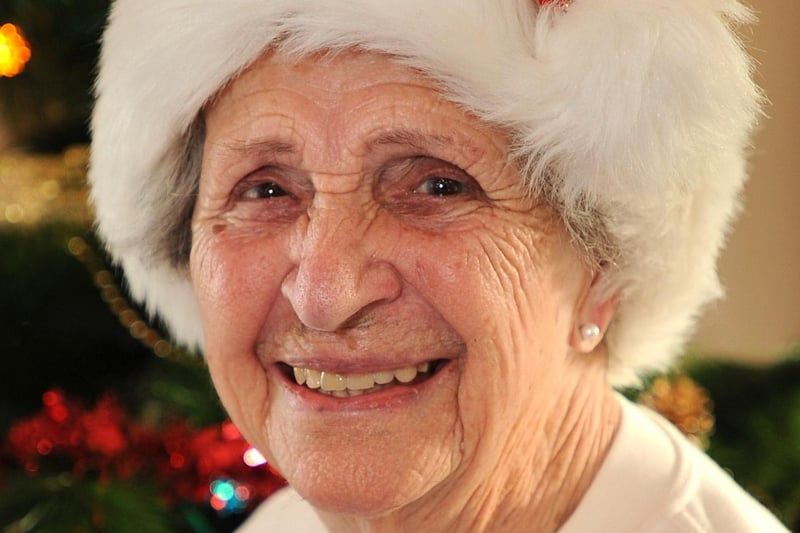 Age Concern Haywards Heath celebrate Christmas. Dolly Smith, 94