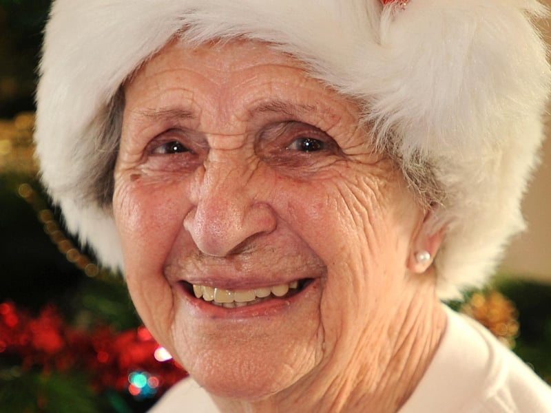 Age Concern Haywards Heath celebrate Christmas. Dolly Smith, 94