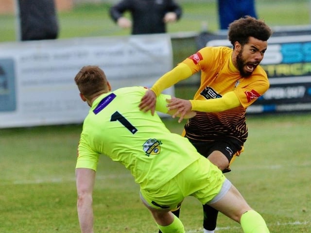 Action from Littlehampton Town 3 Haywards Heath Town 2 in the Isthmian League south east division