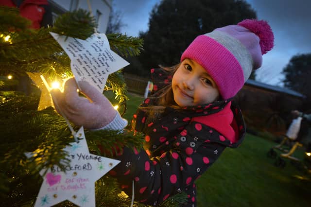 Lights of Love at St Michael's Hospice in St Leonards on December 10 2023.