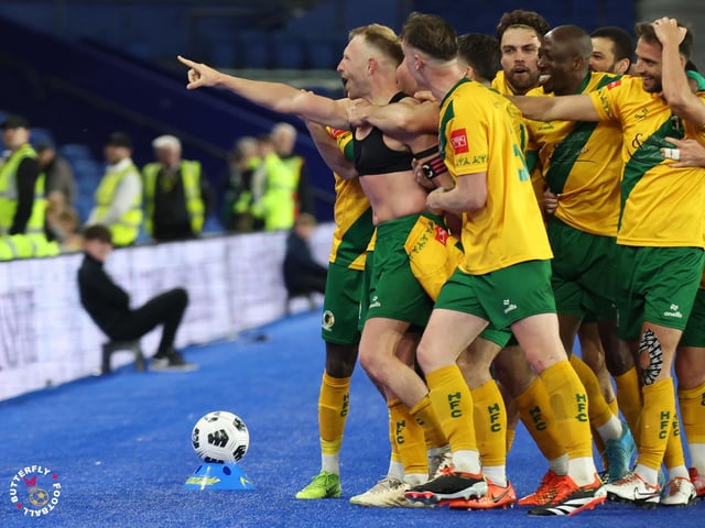 James Hammond’s majestic 95th minute free-kick clinched Horsham FC’s first league and Sussex Senior Cup double in the club’s history.