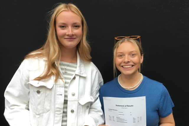 Lily Bolsover and Naomi Ashby are thrilled with their results