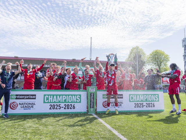 Worthing beat Ebbsfleet to clinch the National League South title