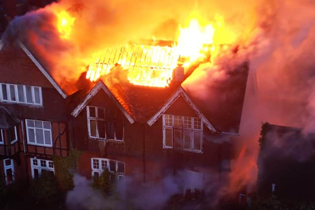 West Sussex Fire and Rescue Service said one crew is still on the scene at the former Downlands Park care home in Haywards Heath