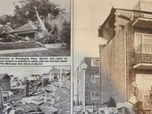 More scenes of devastation at Bexhill