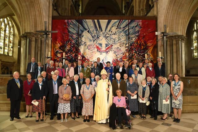 Friends and family gathered for the special service