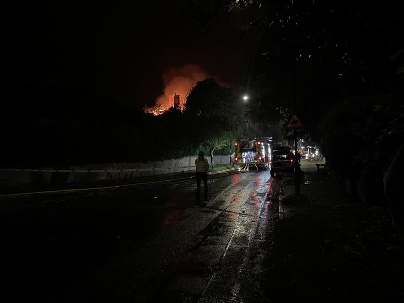 Emergency services called to tackle blaze at former Eastbourne school