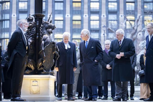 The sculptures, created by world-leading Horsham firm William Sugg & Co, were unveiled in London by King Charles. Photo: UK Parliament/Roger Harris