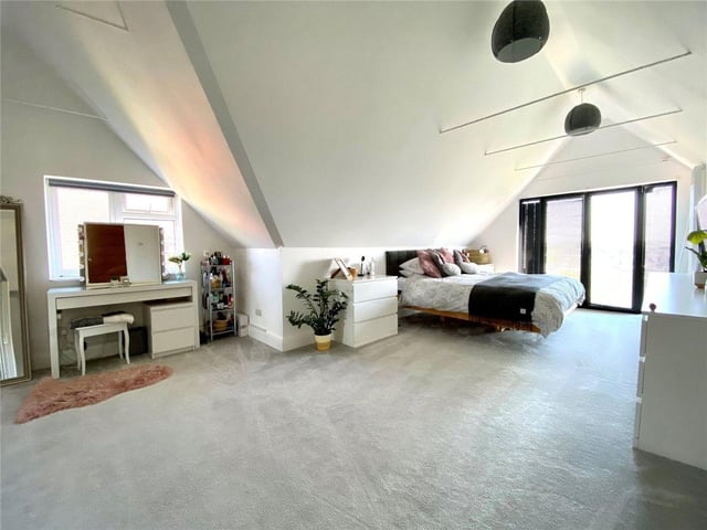 The property has four bedrooms