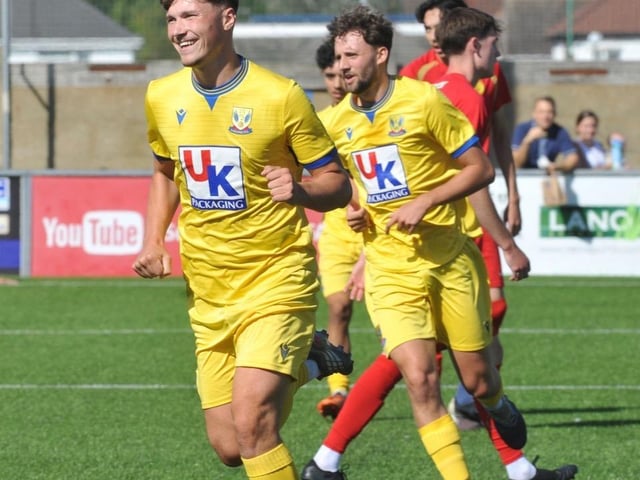 Lancing beat Newhaven 3-1 at Culver Road. Photographer Stephen Goodger caught the action