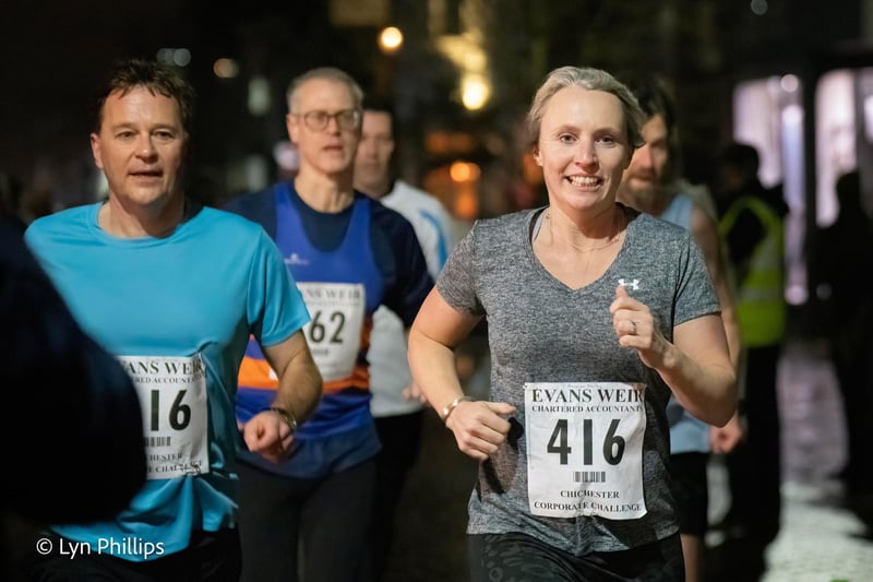 Action and winners from the opening night of the 2024 Chichester Corporate Challenge