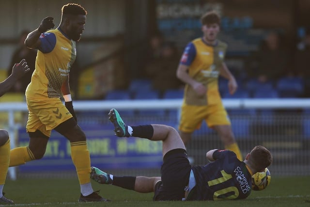 Images from Horsham's 1-1 draw away to Concord Rangers in the Isthmian premier division