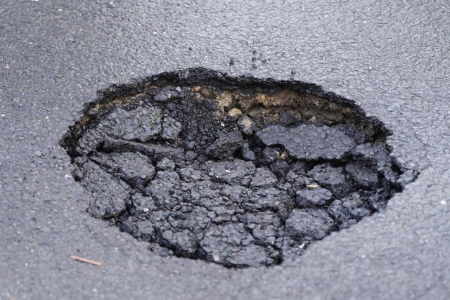 A sink hole has been spotted on Ivy Lane in Bognor Regis