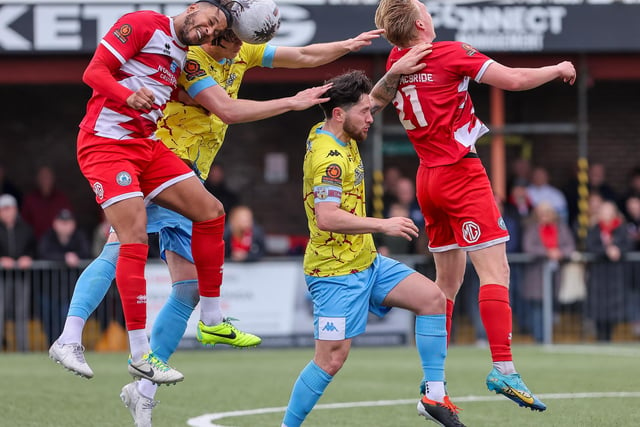 Action from Eastbourne Borough's win at home to Weymouth in National League South