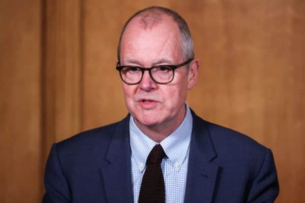 Britain's Chief Scientific Adviser Patrick Vallance attends an update on the coronavirus Covid-19 pandemic during a virtual press conference inside 10 Downing Street on 23 March 2021 (Photo: HANNAH MCKAY/POOL/AFP via Getty Images)