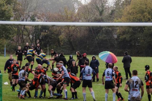 Action from Burgess Hill's 36-15 National Junior Vase win against Fordingbridge from Hampshire. Picture by Tom Grimes.