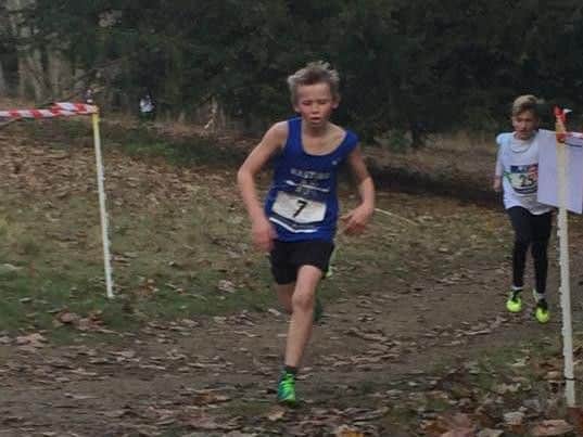 Ziggy Henry on his way to victory in the under-11 boys' race. Picture courtesy Terry Skelton