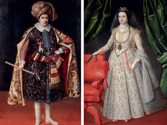 Sir Robert Shirley and his wife, Lady Teresia Sampsonia. Historian Thomas Fuller wrote in 1662: Sir Robert much affected to appear in foreign vests and accounted himself never ready till he had something of the Persian habit about him.