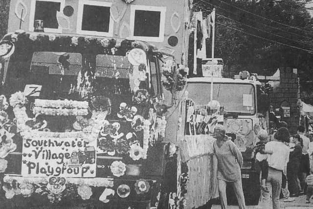 Floats ready for the off during Southwater Carnival in 1994