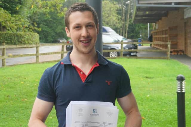 Alex Cornelius achieved A*s in all his subjects