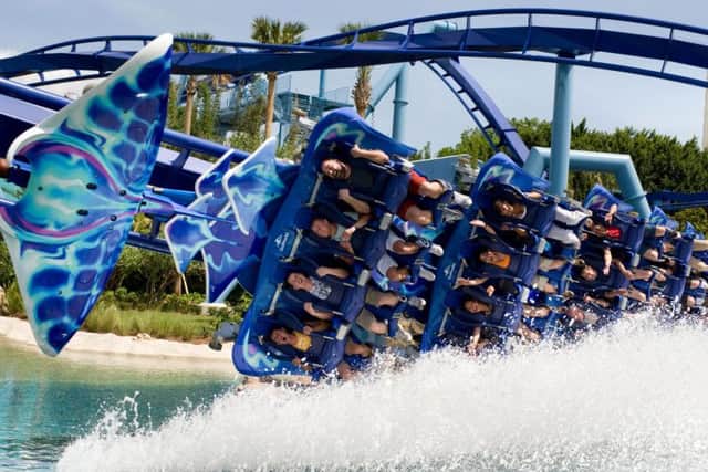 Manta, a scary ride at SeaWorld Orlando