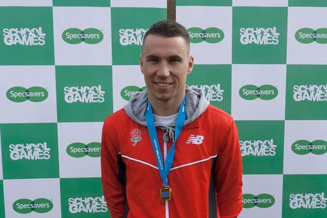 The medals were presented by England marathon runner James Westlake, from Haywards Heath.