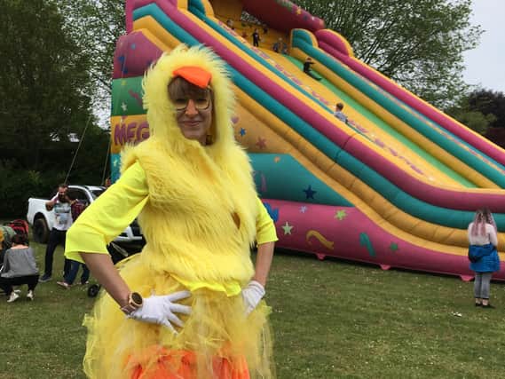 Bonnie Parker, 37, of Twisted Bliss Entertainment at the Patcham Duck Fayre on Sunday