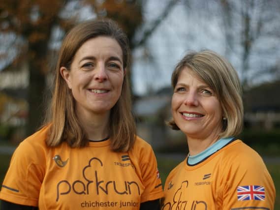 Claire Solliss and Jenette Whitfield, co-directors of Chichester junior parkrun