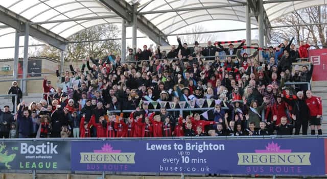 Packing them in ... the bumper crowd at The Dripping Pan. Photograph by James Boyes