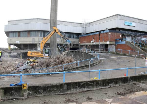 Demolition of Worthing's Aquarena is underway SUS-171124-134608001