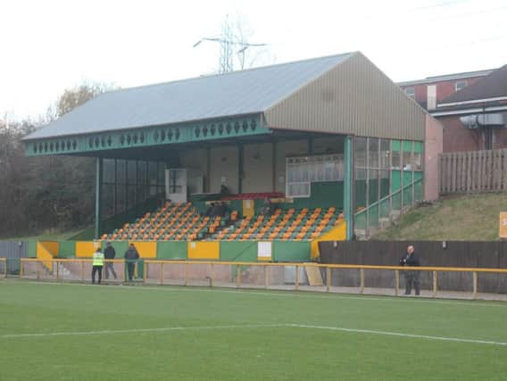 Main Stand at Thurrock - part of a very tidy ground
