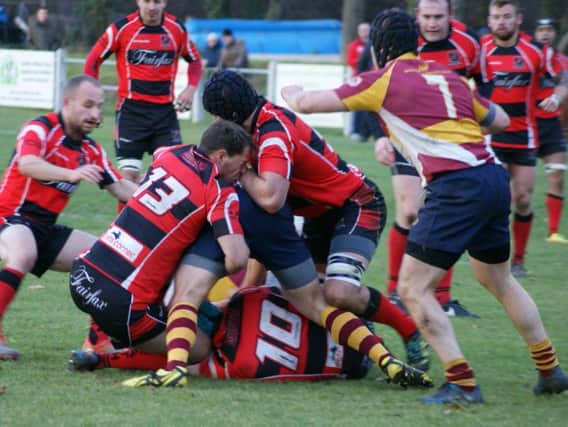 A tough away fixture for Heath who lost 30-23 to league leaders Darfordians but secured a losing bonus point in the last minute of play