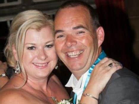 Victim Andy Payne with his wife Lisa