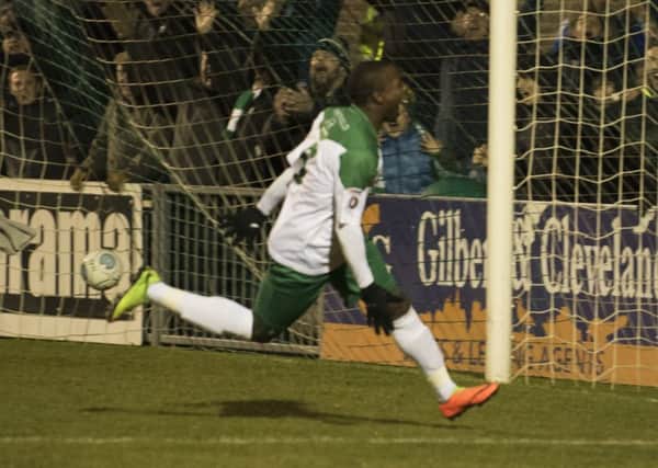 Ibra Sekajja's goals have helped improve the Rocks' form recently / Picture by Tommy McMillan