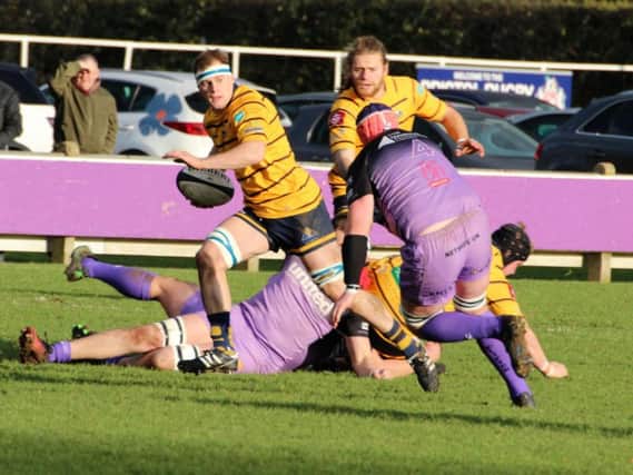 Kemp Price got the winning try for Raiders at Clifton on Saturday. Picture by Andy Wales
