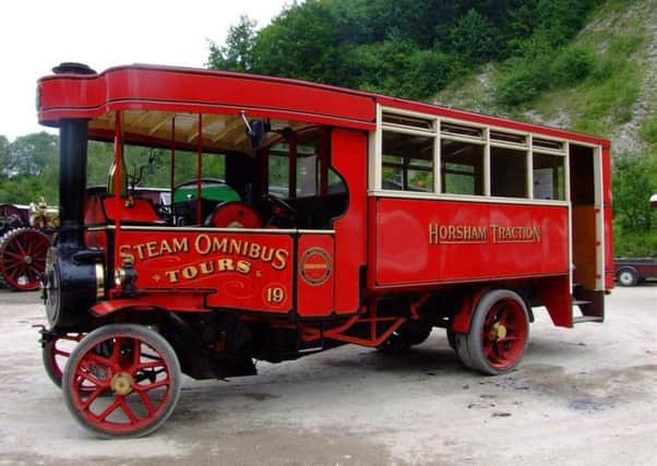 Santa's big red steam bus F5iMCp8XIJVLTwFJWa_U