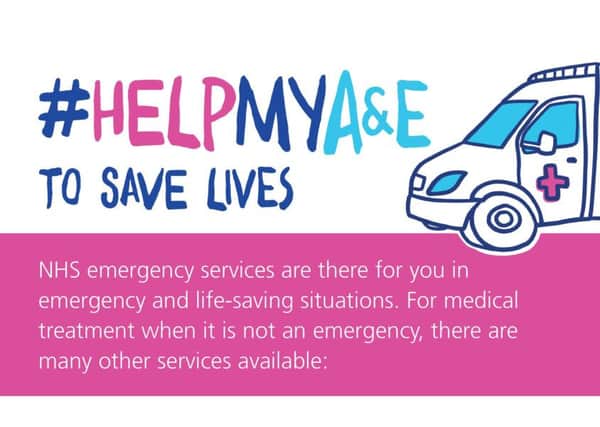 The campaign aims to help people become aware of all the services available, so they can get the right care