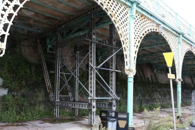 The dilapidated Madeira Terraces (Photograph: Eddie Mitchell)