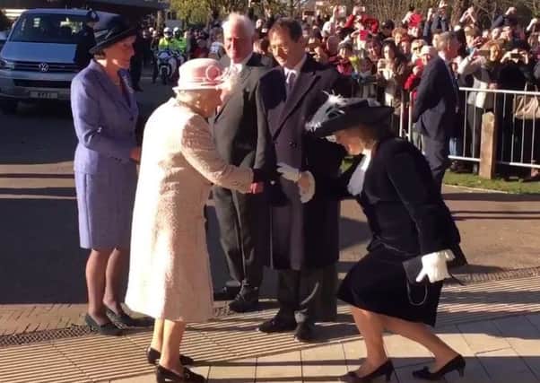 The Queen arrives at Chichester Festival Theatre