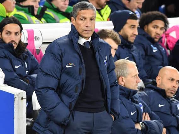 Albion boss Chris Hughton. Picture by Phil Westlake (PW Sporting Photography)