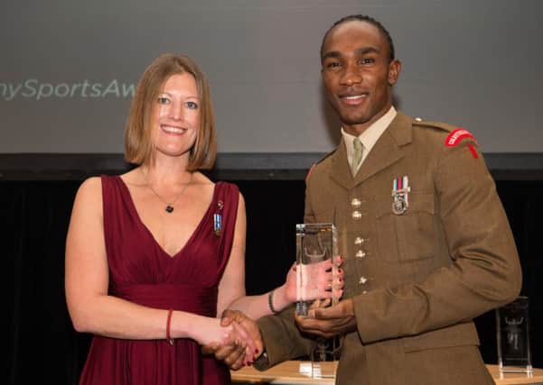 Hastings soldier wins sports award SUS-170112-133701001