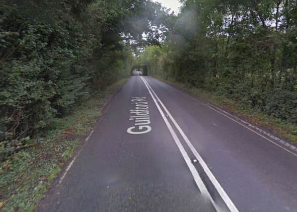 The A281 Guildford Road east of Rudgwick where the Smithers Rough site is proposed for gypsy and traveller pitches (photo from Google Maps)