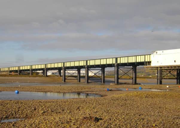 A major project to refurbish a historic railway viaduct over the River Adur in Shoreham is close to completion. Picture: Network Rail