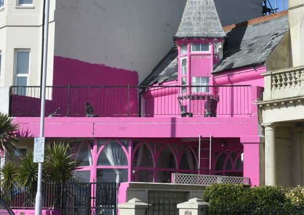 The pink house, in Marine Parade