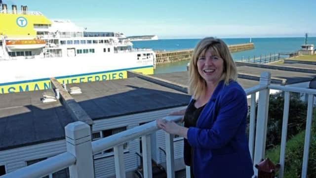 MP Maria Caulfield and the Newhaven to Dieppe ferry