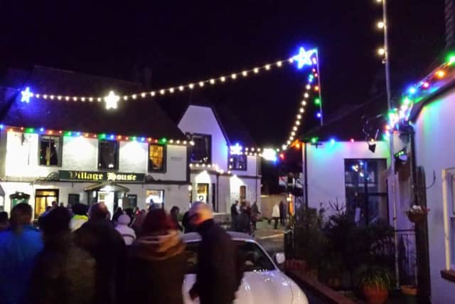Sunday also saw the annual lighting of the village's wonderful tree and street lights